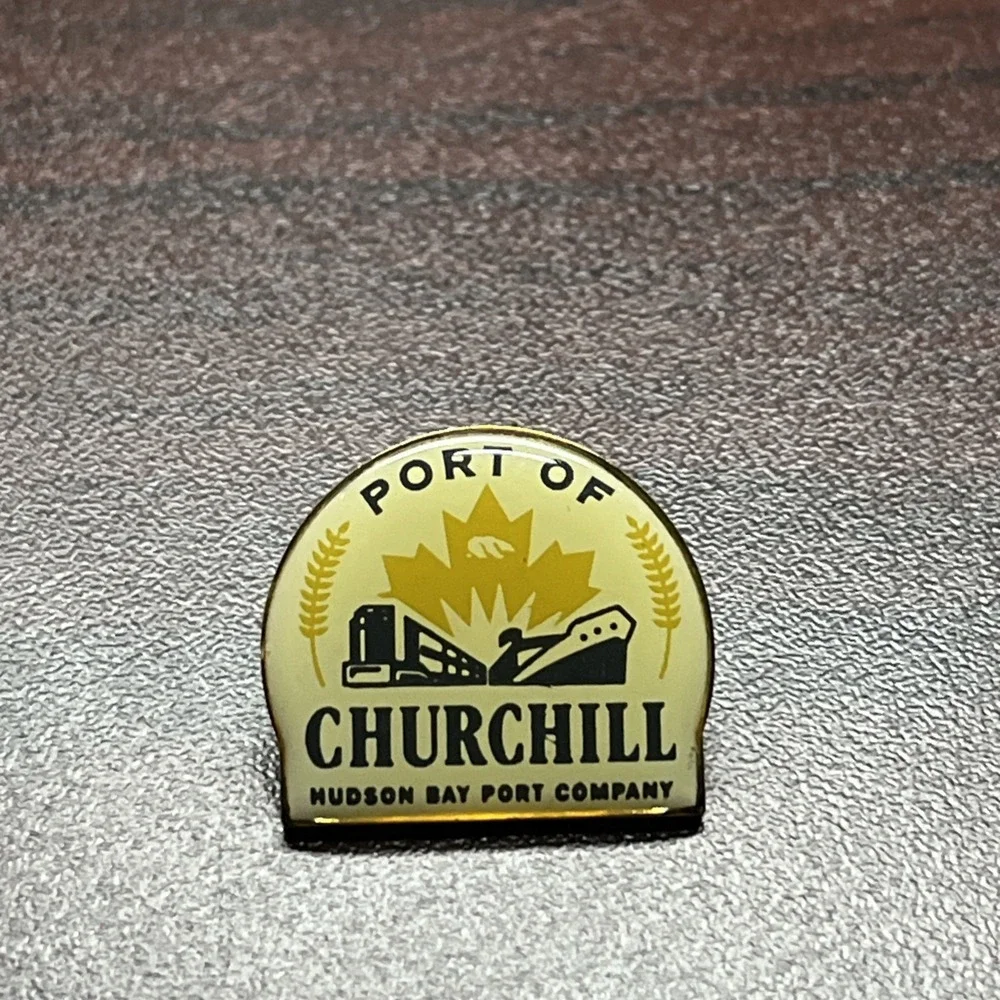 Port Of Churchill Hudson Bay Port Company Canada Lapel Hat Pin